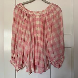 Dôen Jeanne Top in Rosette Gingham